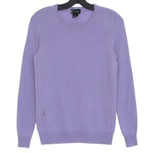 Bloomingdales Cashmere Sweater Purple Pastel Quiet Luxury Minimalist Old Money S